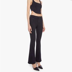 MOTHER Weekender Black Flare & Wide Leg Jeans